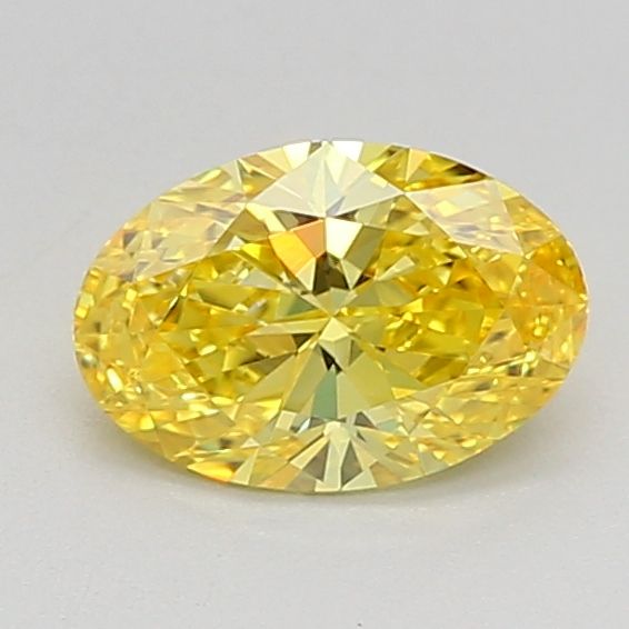 0.53 CT Fancy Vivid Yellow OVAL