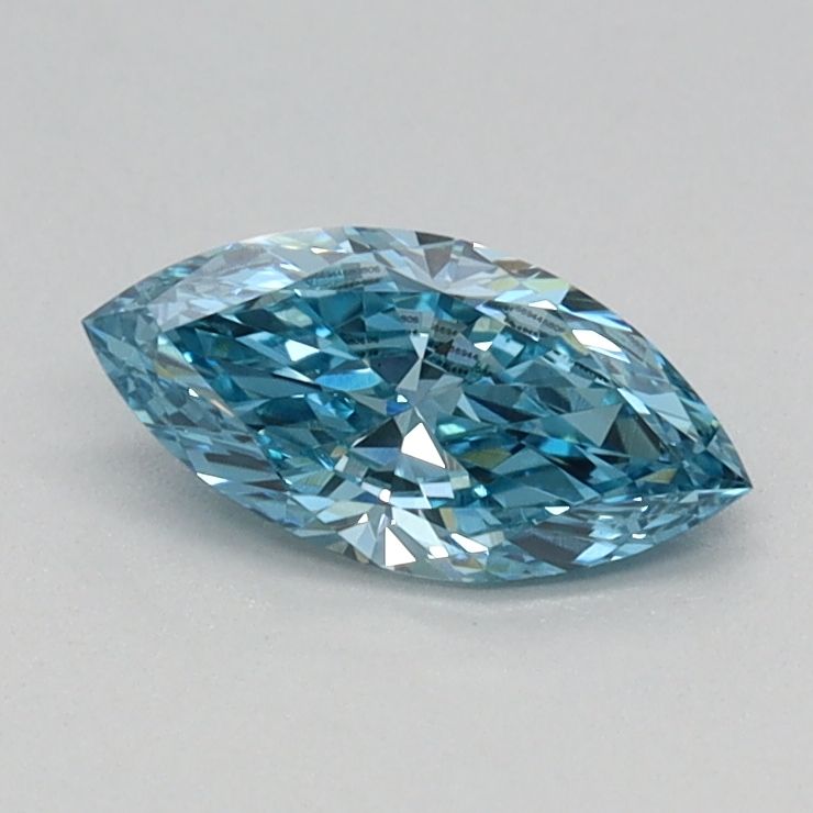 0.35 CT Fancy Vivid Blue MARQUISE