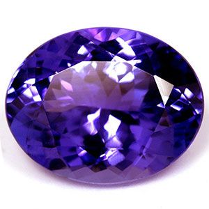 Tanzanit 7,30 ct, niebieski, szlif owalny
