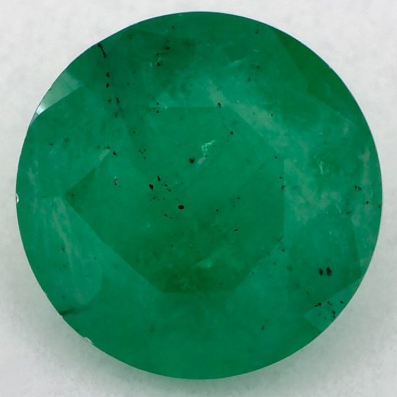 Szmaragd 1,00 ct, zielony, szlif okrągły