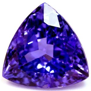 Tanzanit 3,20 ct, niebieski, szlif trilliant