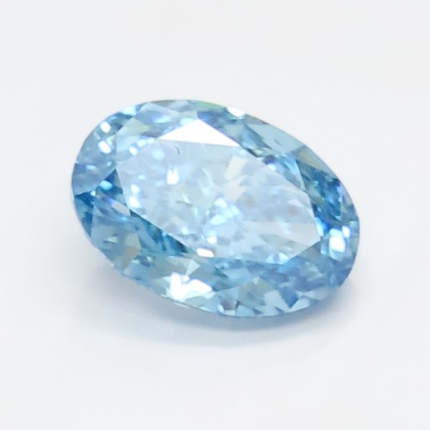 0.8 CT Fancy Vivid Blue OVAL
