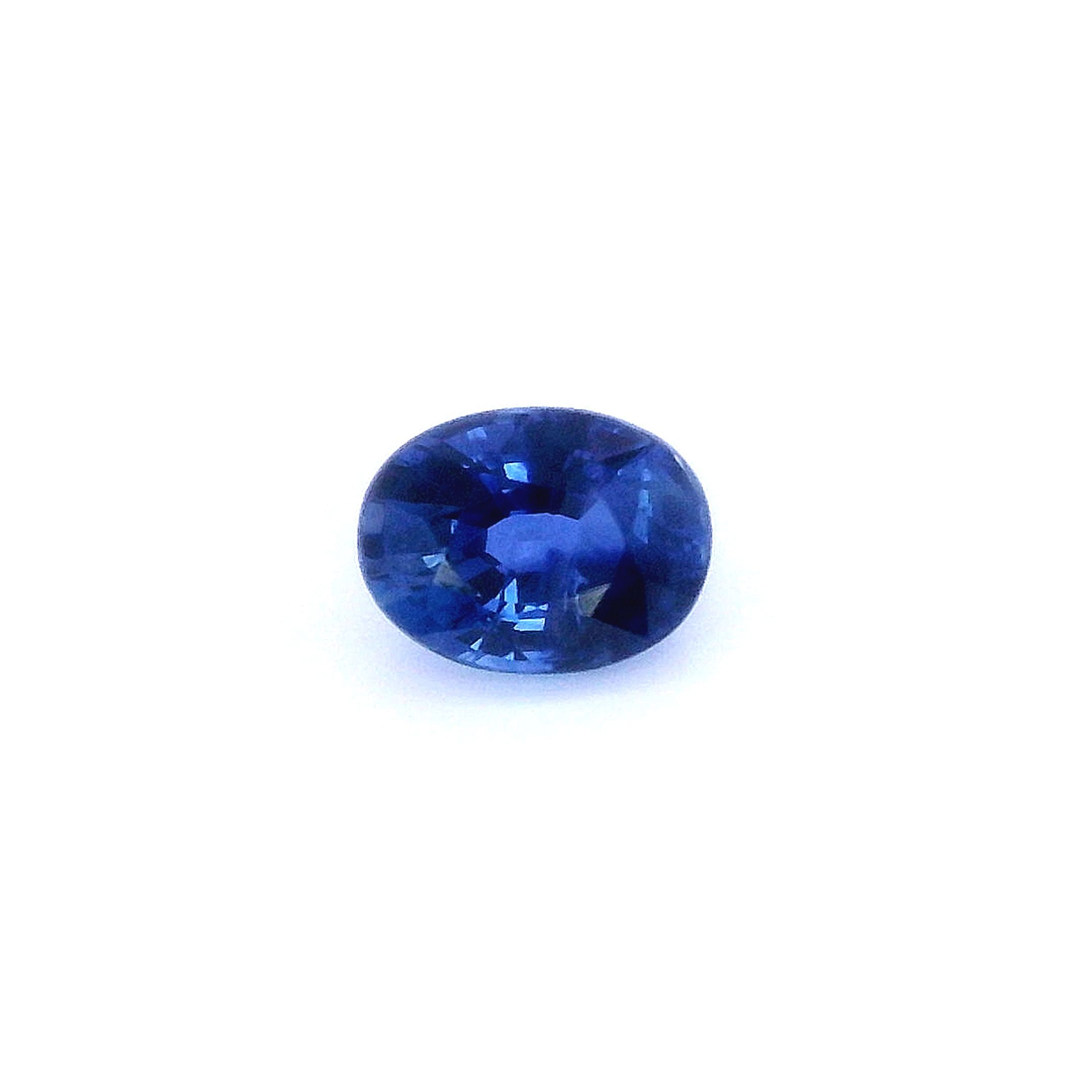 Szafir 1,12 ct, niebieski, szlif owalny