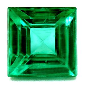 Szmaragd 1,83 ct, zielony, szlif kwadratowy