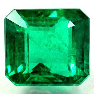 Szmaragd 1,02 ct, zielony, szlif szmaragdowy