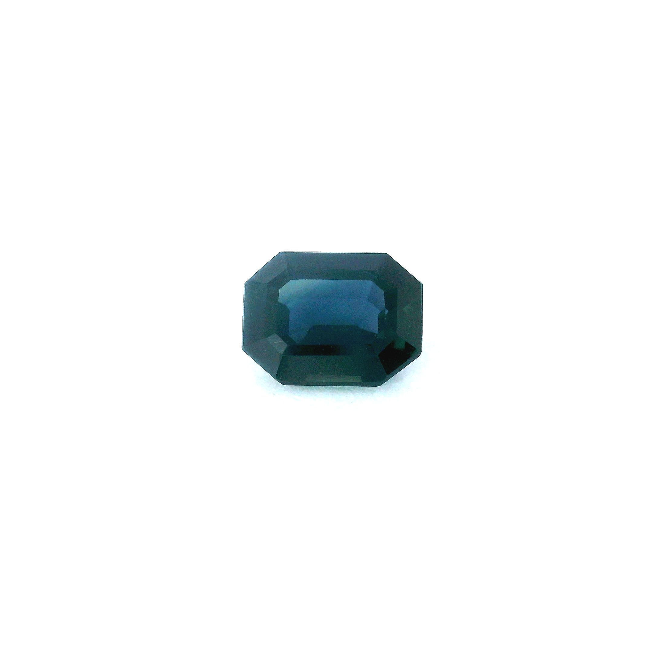 Szafir 1,42 ct, niebieski, szlif ośmiokątny