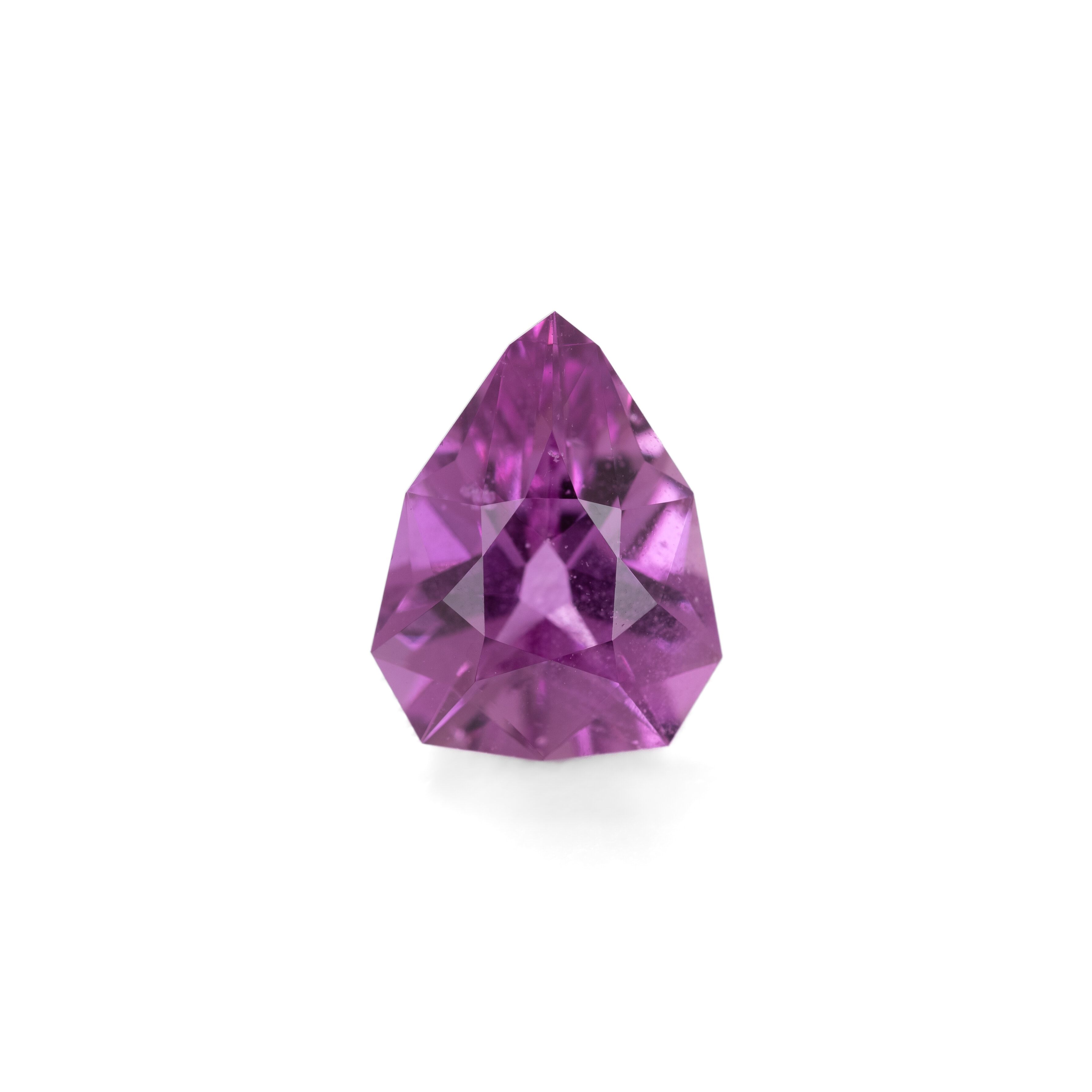 Szafir 1,60 ct, różowy, szlif trójkątny