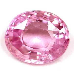 Szafir 1,36 ct, różowy, szlif owalny
