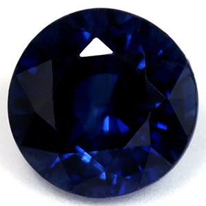 Szafir 1,08 ct, niebieski, szlif okrągły