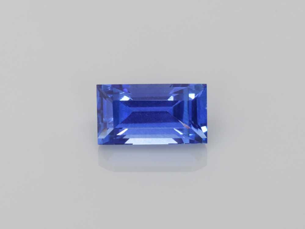 Szafir 2,20 ct, niebieski, szlif bagietka