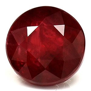 Rubin 1,51 ct, czerwony, szlif okrągły
