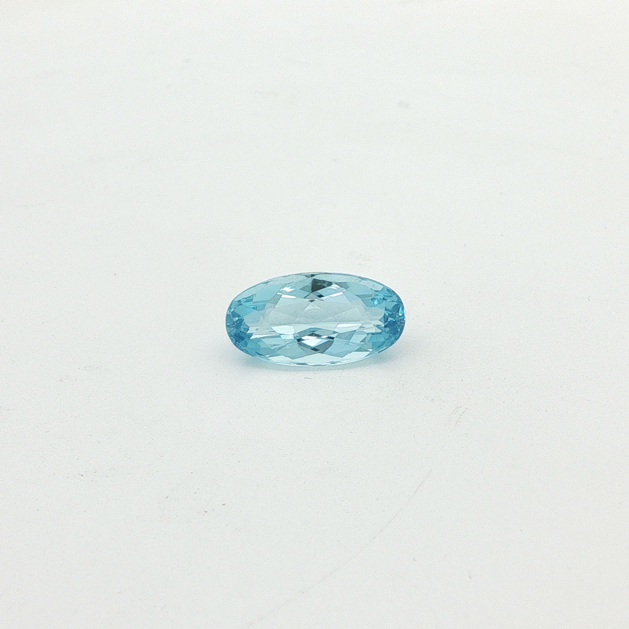 3.63 ct Oval aquamarine