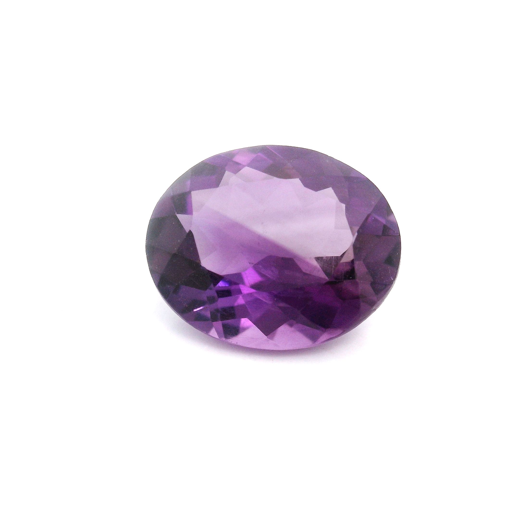 Ametyst 3,98 ct, purpurowy, szlif owalny