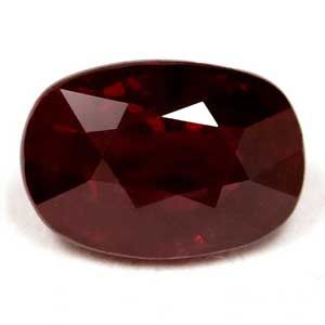 Rubin 2,02 ct, czerwony, szlif owalny