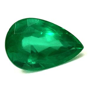 Szmaragd 1,41 ct, zielony, szlif gruszka