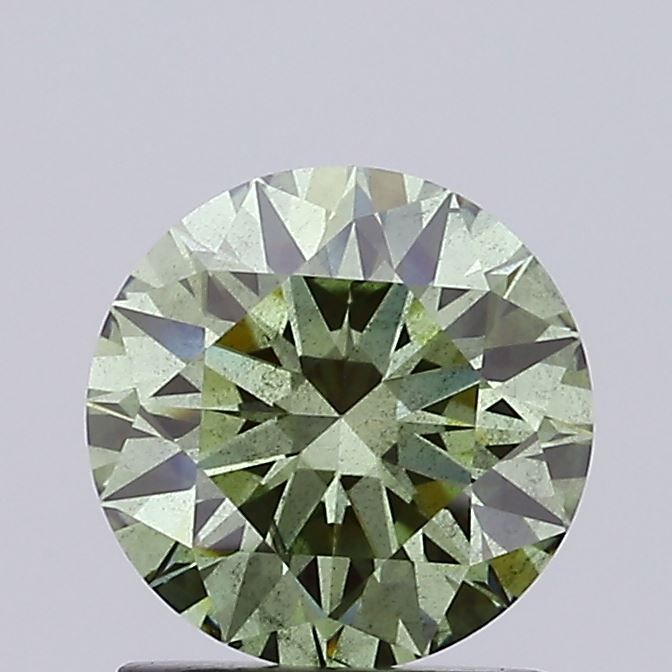 1.36 CT Fancy Vivid Green ROUND