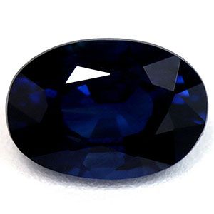 Szafir 1,07 ct, niebieski, szlif owalny