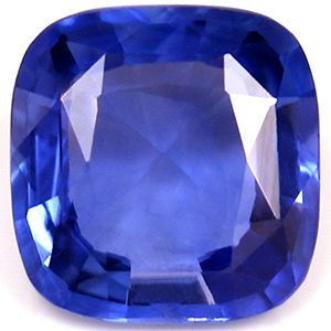 Szafir 1,47 ct, niebieski, szlif cushion