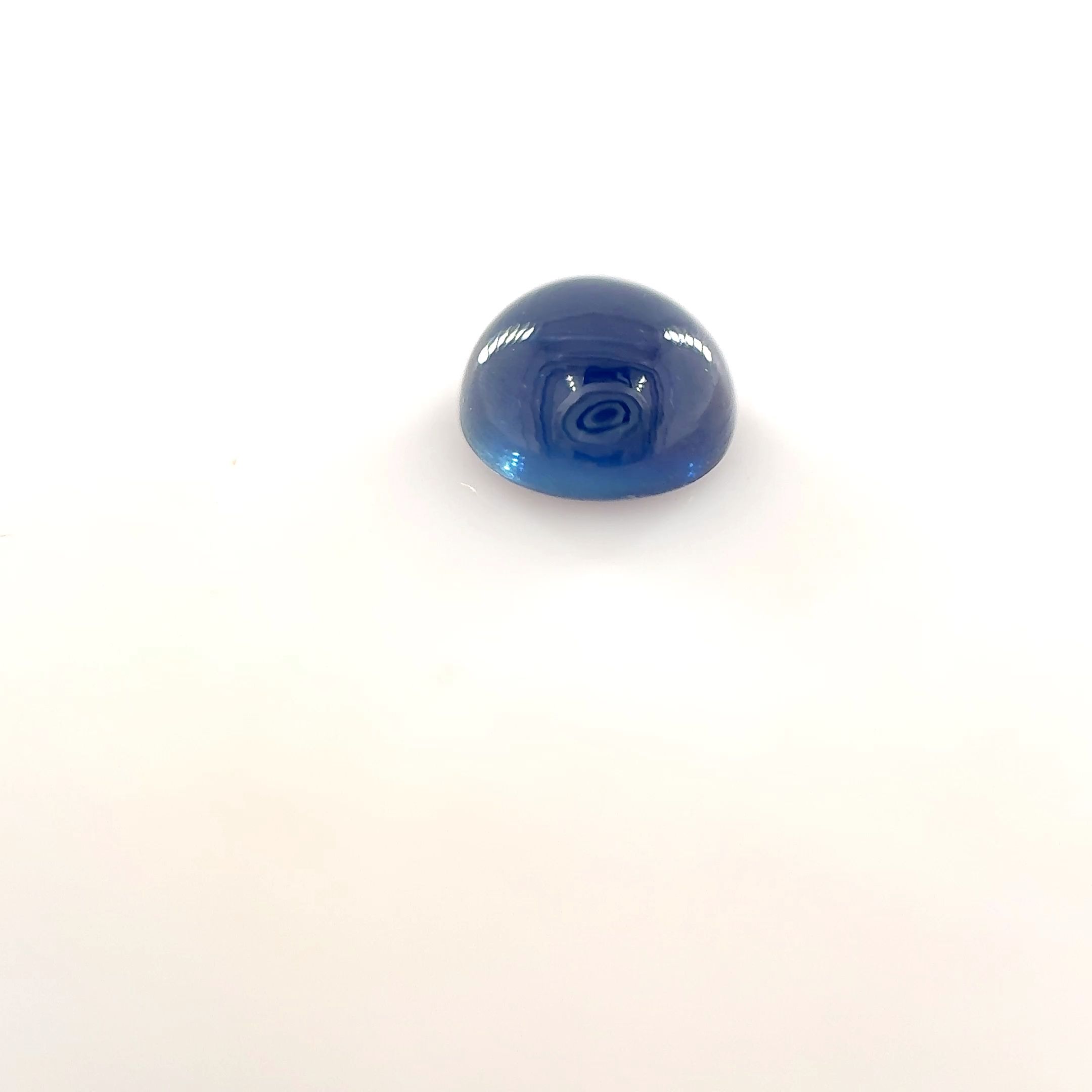 Szafir 1,03 ct, niebieski, kaboszon