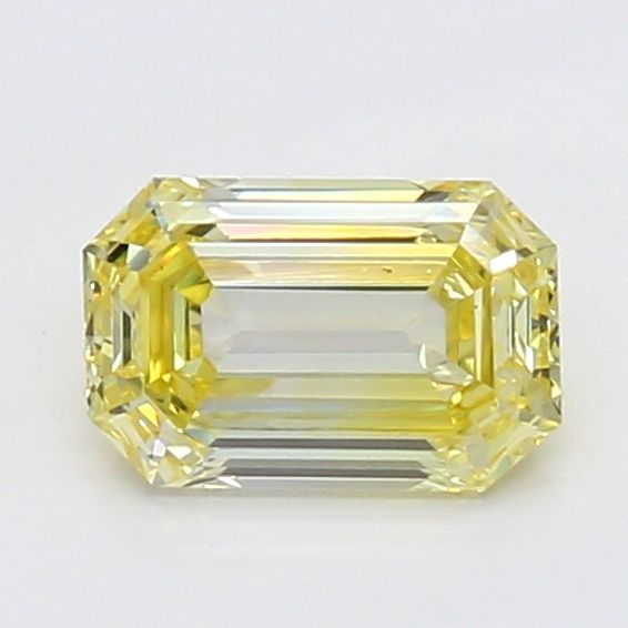 0.49 CT Fancy Vivid Yellow EMERALD