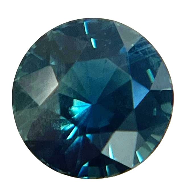 Szafir 2,26 ct, zielony, szlif okrągły