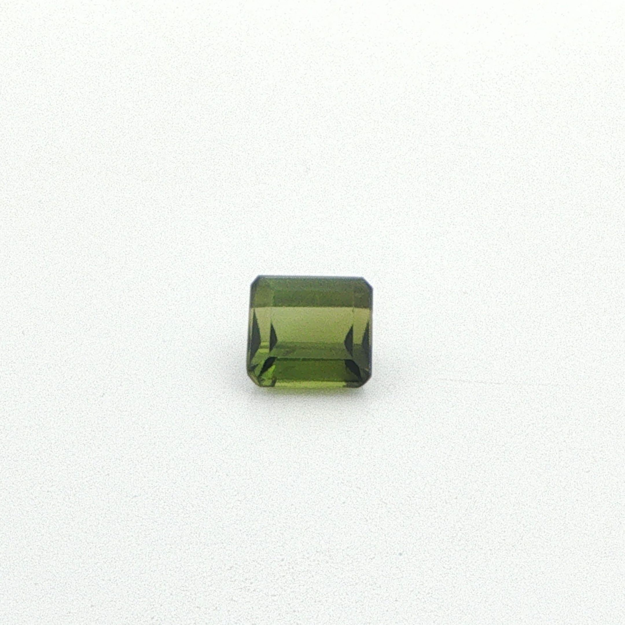 Turmalin 1,04 ct, zielony, szlif ośmiokątny