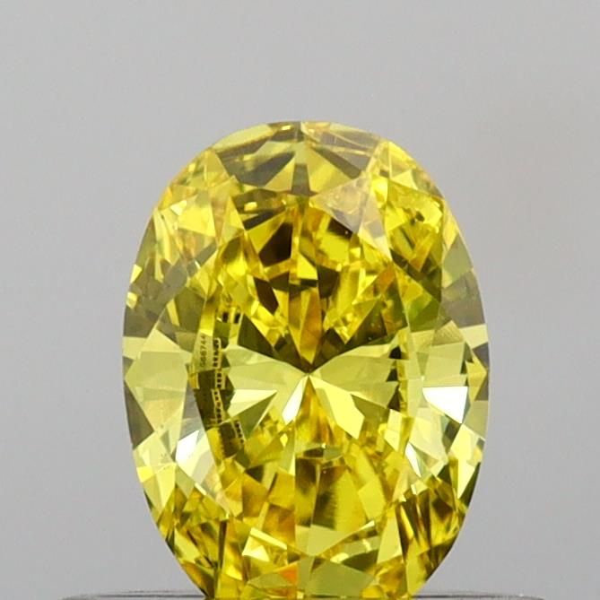 0.46 CT Fancy Vivid Yellow OVAL