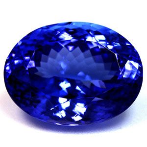 Tanzanit 7,49 ct, niebieski, szlif owalny
