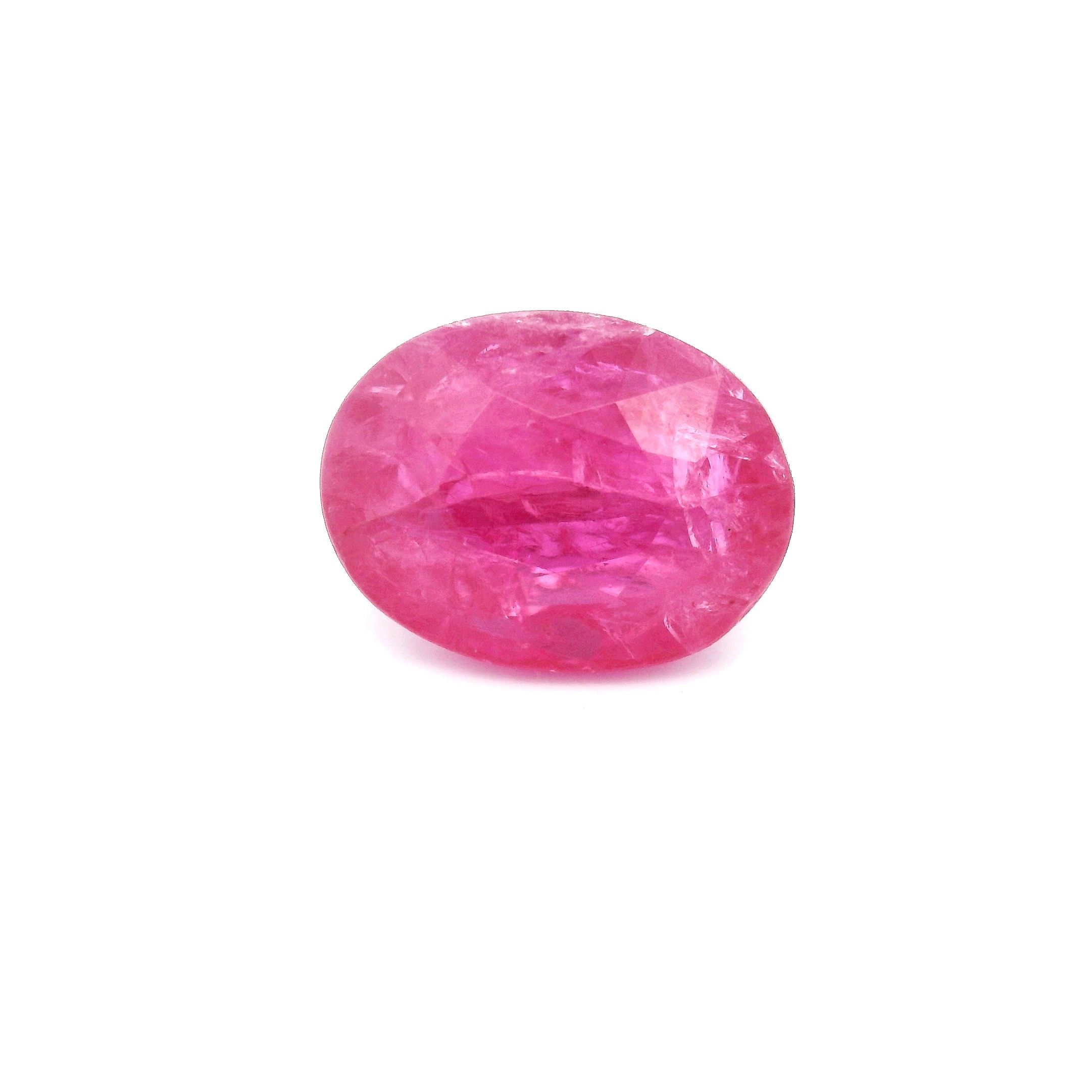 RUBY FACETED 4.22ct RED Medium Intense MI MOZAMBIQUE HEATED