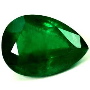 Szmaragd 3,97 ct, zielony, szlif gruszka
