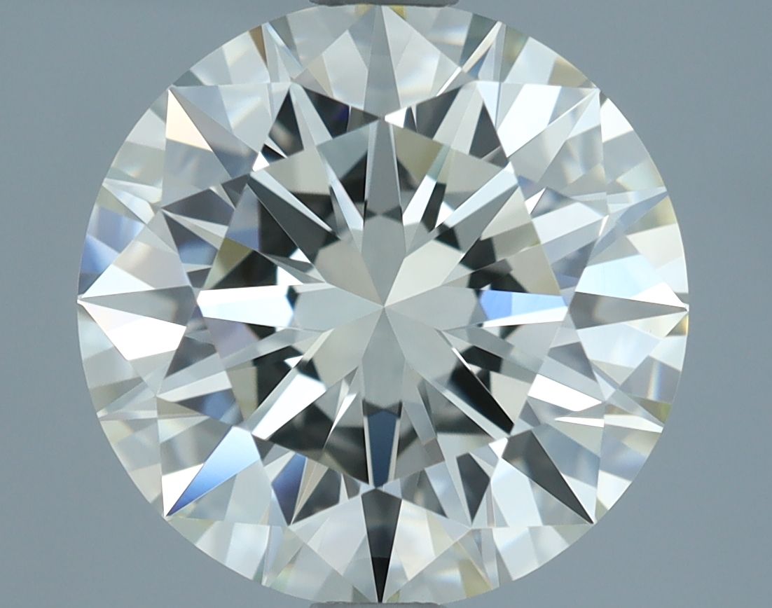 ROUND 2.97 Ct  J VVS1 EX EX NON