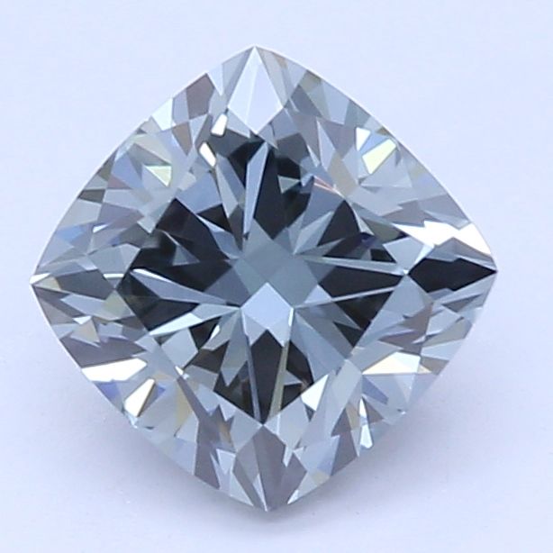 0.56 CT Fancy Intense Gray Blue CUSHION BRILLIANT
