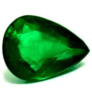 Szmaragd 4,11 ct, zielony, szlif gruszka