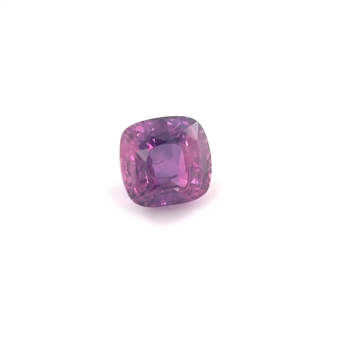 Szafir 1,80 ct, różowy, szlif cushion