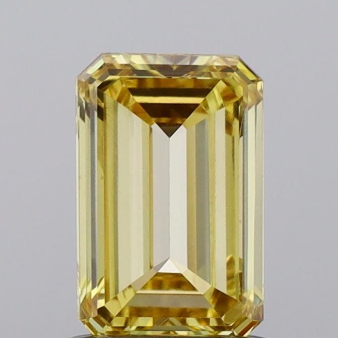 1.01 CT Fancy Vivid Yellow EMERALD