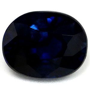 Szafir 1,02 ct, niebieski, szlif owalny