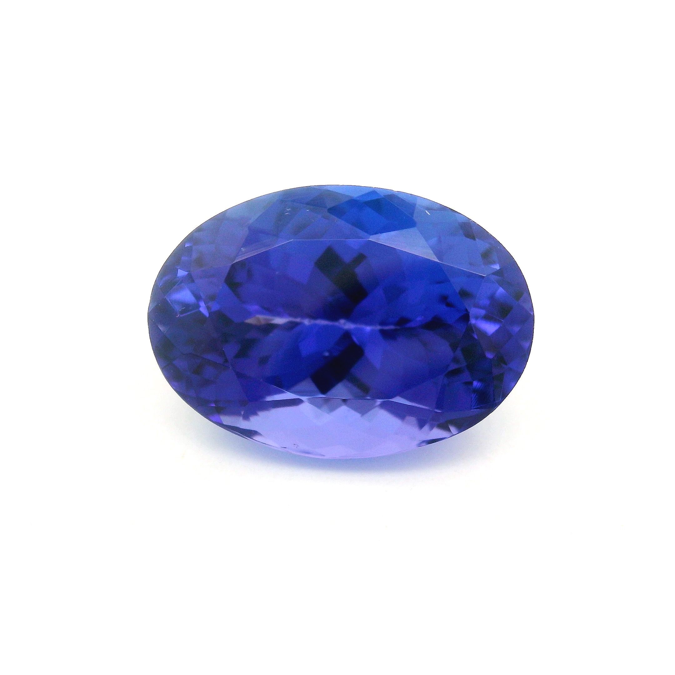 Tanzanit 5,86 ct, niebieski, szlif owalny