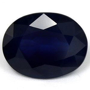 SAPPHIRE FACETED 3.55ct BLUE Deep Blue EC THAILAND HEATED