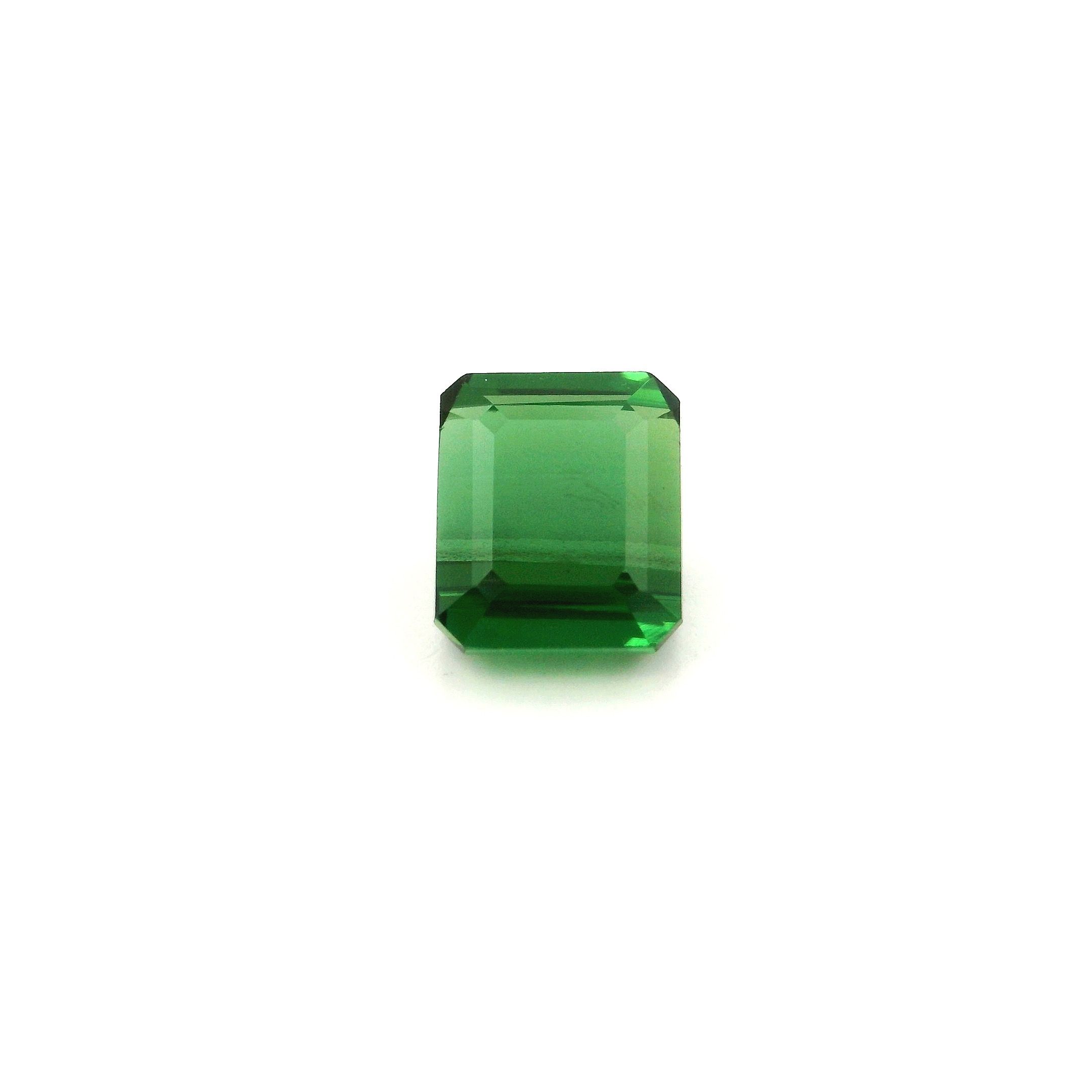 Turmalin 2,44 ct, zielony, szlif ośmiokątny
