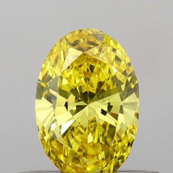 0.48 CT Fancy Vivid Yellow OVAL