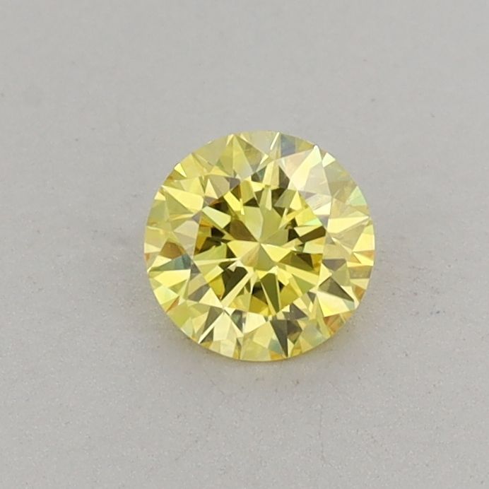 0.35 CT Fancy Vivid Yellow ROUND