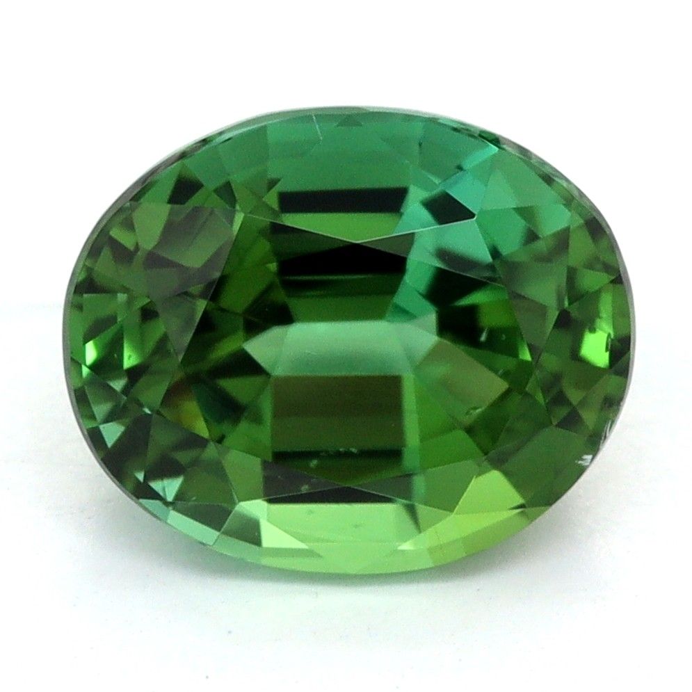 Turmalin 1,86 ct, zielony, szlif owalny