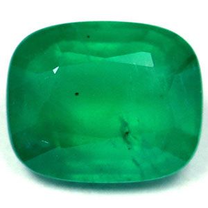 Szmaragd 1,68 ct, zielony, szlif cushion