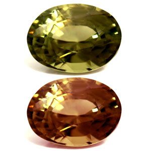 ALEXANDRITE FACETED 3.1ct GREEN Yellowish green to Brownish Purple EC REST_OF_AFRICA NONE