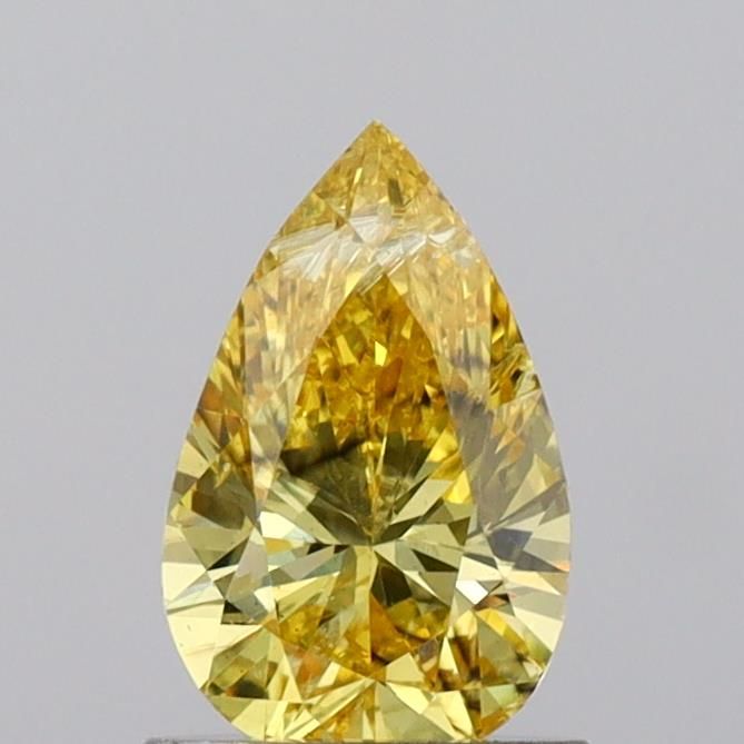 0.99 CT Fancy Vivid Yellow PEAR