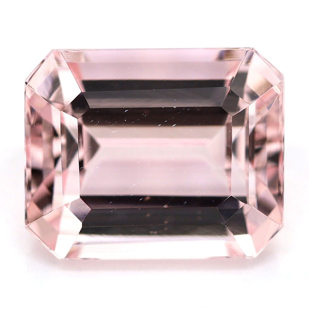 Morganit 3,70 ct, różowy, szlif szmaragdowy