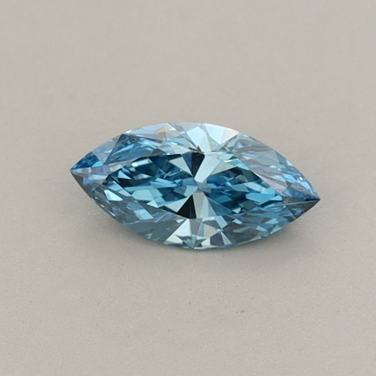 0.32 CT Fancy Vivid Blue MARQUISE