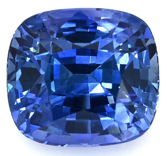 Szafir 1,62 ct, niebieski, szlif cushion