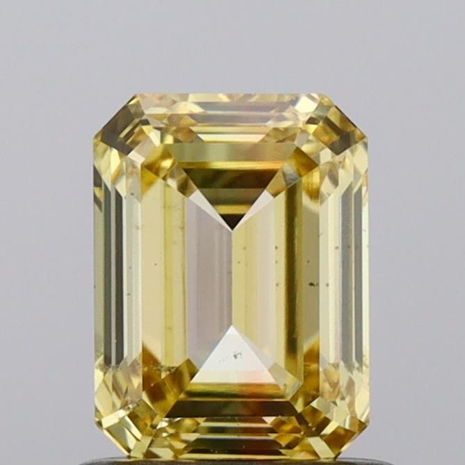 1.0 CT Fancy Vivid Yellow EMERALD