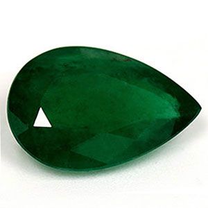 Szmaragd 2,50 ct, zielony, szlif gruszka